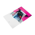 Plastmapp A4 kummiga LEITZ WOW roosa