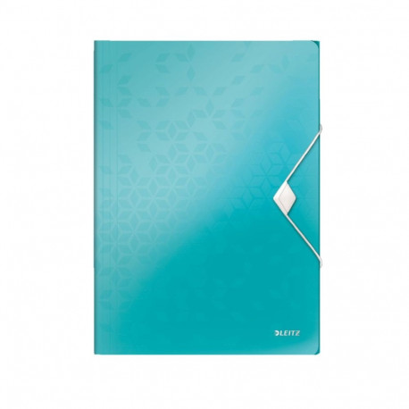 3 Flap Folder Leitz WOW PP A4 Ice Blue
