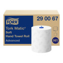 Рулон бумаги для рук 2-слойный TORK Matic Advanced 21смx150м белый (290067)