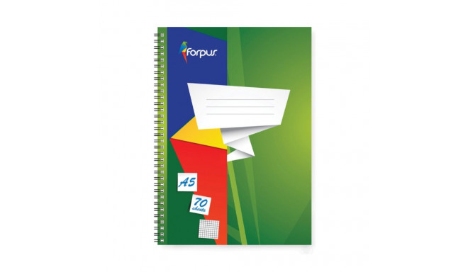 Folder in spiral binding A5 FOROFIS square cardboard covers 70 pages