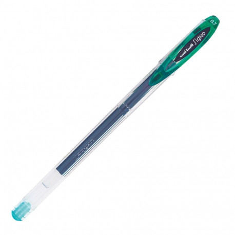 Gel pen with cap UNI-BALL UM-120 0.7mm green