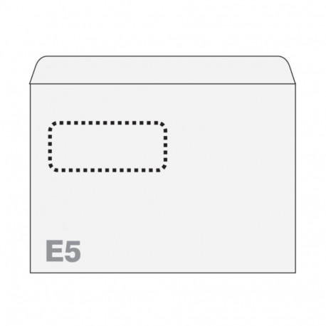 Ümbrik E5 iseliimuv aken 30x90mm 25tk