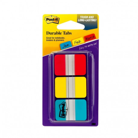 Järjehoidja 25,4x38mm POST-IT 686RYB 3 värvi pakis