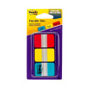 Post-it® Index Strong Filing Tabs, Medium, Blue, Red and Yellow, 25.4 mm x 38.1 mm, 66 Tabs/Dispense