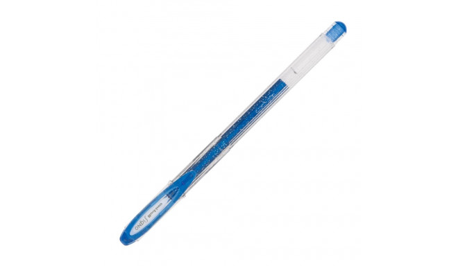 Gel pen with cap UNI-BALL UM-120SP 1.0mm metallic blue