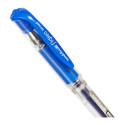 Gel pen with cap UNI-BALL UM-120SP 1.0mm metallic blue