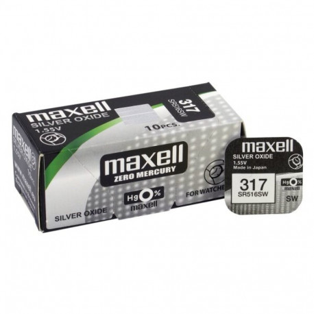 Maxell 317 (SR516SW) batteries 1 pc.