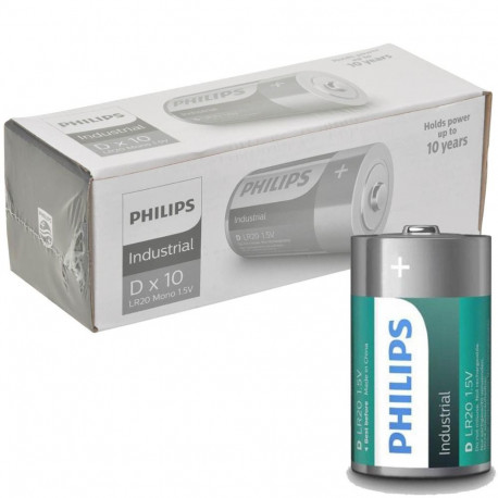 Philips LR20 D Industrial batteries 10 pcs.