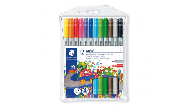 Viltpliiatsid  Staedtler Noris Club 320, 2-otsaga, 12 tk.