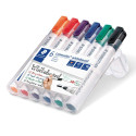 Tahvlimarker Staedtler Lumocolor,ümar ots 6 värvi komplekt