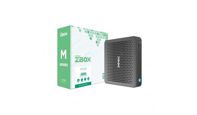Zotac ZBOX edge MI648 0.64L suurusega must PC i5-1340P 1.9 GHz