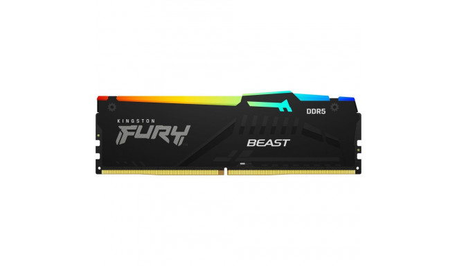 Kingston Fury Beast RGB mälu, DDR5, 16 GB, 5200MHz, CL36 (KF552C36BBEA-16)