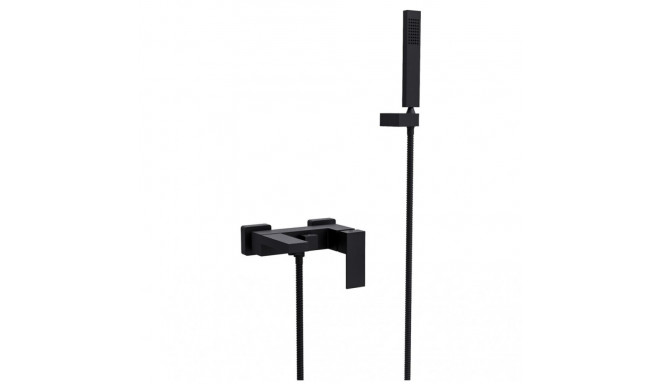 Bathroom faucet Besco Modern Varium with shower, black matte BW-MVS-CZ