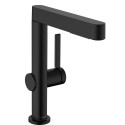 Washbasin mixer with pull-out sprayer Hansgrohe Finoris 76063670, black matt