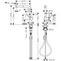 Faucet with pull-out hose Hansgrohe 72808800