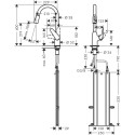 71820800 - faucet with pull-out hose Hansgrohe Focus M42