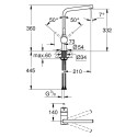 Kitchen faucet Grohe Minta 31375DC0, stainless steel. steel