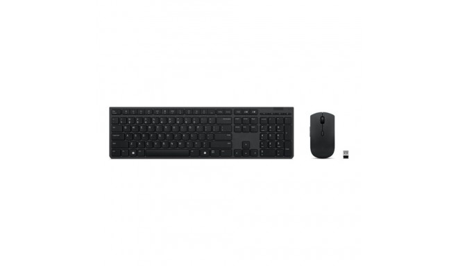 LENOVO Professional Wireless Rechargeable Combo Keyboard and Mouse US English & Euro