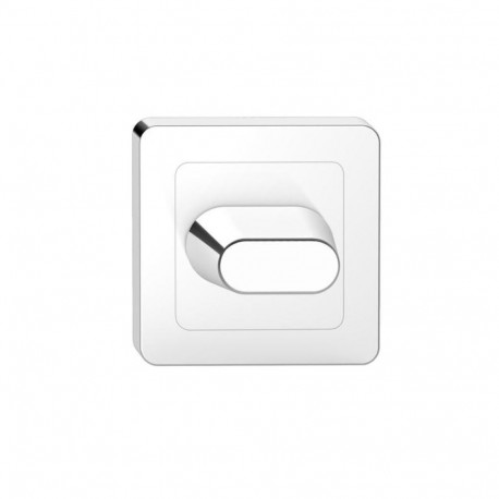 WC dekoratiivkate ruudukujulisel rosetil, kroom