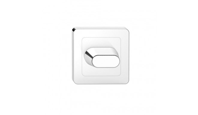 WC ESCUTCHEON ON SQUARE ROSET, CHROME