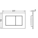 BUTTON FLUSH TECENOW METALIC BRASS