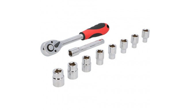 Otsikute komplekt, 1/2 ", 8-21mm, (10tk.), CrV