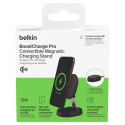 Belkin BoostCharge Pro -taitettava Qi2-latausalusta, musta