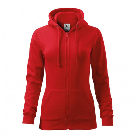 Adler Trendy Zipper naiste dressipluus punane XL