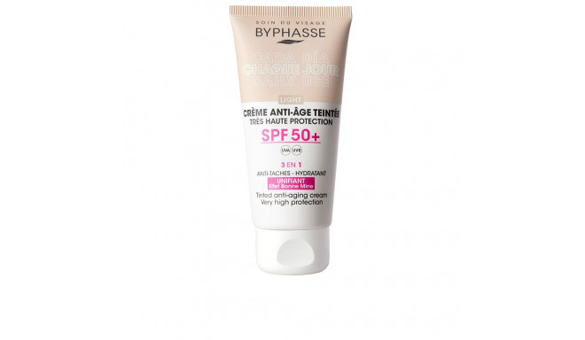 BYPHASSE CREMA FACIAL antiedad con color SPF50+ #light 50 ml