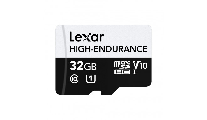 Lexar microSDHC High-Endurance UHS-I/U1/10 R100/W30 (V10) 32GB