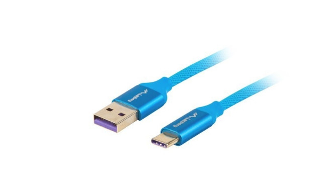 Lanberg CA-USBO-21CU-0010-BL USB cable USB 2.0 1 m USB A USB C Blue