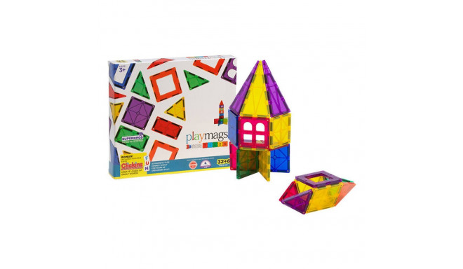 Magnetic tiles 3D Playmags 165 - 32 pcs set