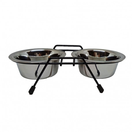 DOUBL BOWL METAL WITHSTAND HOPPY 2X0.24L