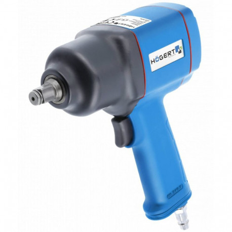 Hogert löökvõti HT4R623, 1500Nm, 6.3bar, 8000RPM, 2.2kg, 1/4" õhuliitmik, TWIN HAMMER mehhanism