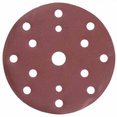 Hogert Abrasiivdisk HT8D135, Ø150mm, G150, 5tk, Velcro, 15 auku, alumiiniumoksiid