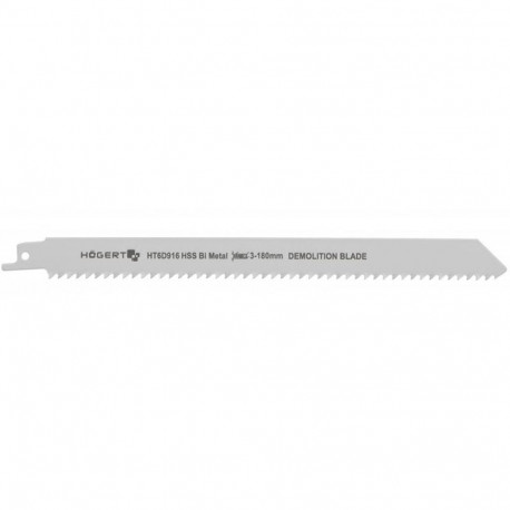 Hogert mõõksaag tera HT6D916, 230mm, 6 TPI, bimetall, 180mm lõikesügavus, 2 tk