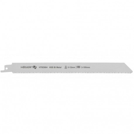 Hogert mõõksaag tera HT6D904, 230mm, 10-14 TPI, bimetall, freesitud hambad, lõikesügavus 3-12mm, 2 t