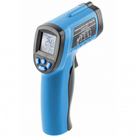 Hogert HT8G429 non-contact infrared thermometer, -50 to +550°C, 12:1, 0.1°C/F, emissivity 0.1-1.0, L