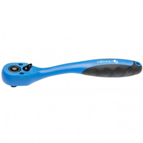 Hogert HT1R352 ratchet handle, 1/2", 72-tooth, PP+TPR grip, composite, lightweight