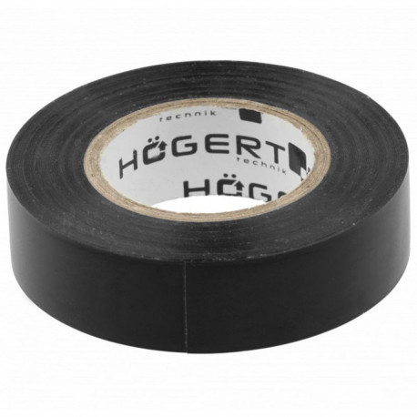 Hogert HT1P281 isolatsioonilint, 0.13mm x 19mm x 20m, must, 125% pikenemine, -20°C kuni +60°C, veeki