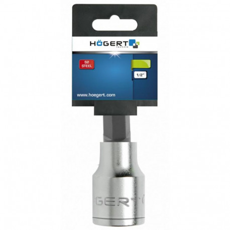 Hogert HT1S750 pin wrench TORX T40 1/2" 55mm, TX40, DIN 3120, 58-60 HRC