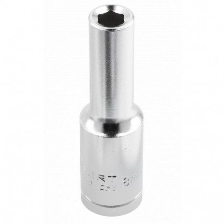 Hogert socket HT1A274, 1/2", 24 mm, 76 mm, hexagon, long, CrV