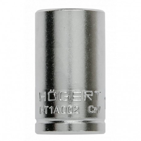 Hogert socket HT1A004, 1/4", 5mm, 25mm, CrV50BV30, DIN 3124, hexagon, AS-drive