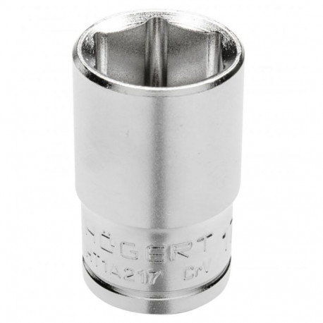 Hogert HT1A217 pesavõti, 1/2", 17mm, HEX, CrV, DIN 3124, 38mm, 79g