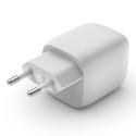 Belkin Boost Charge Pro Dual Port USB-C GaN 45 W PD 3.0 -verkkovirtalaturi, valkoinen