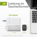 GP GaN PD 65 W -verkkovirtalaturi, 2x USB-C + 1x USB-A, valkoinen GP GaN PD 65 W -verkkovirtalaturi, 2x USB-C + 1x USB-A, valkoinen