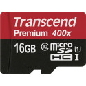 Transcend 16 Gt microSDHC Class 10 UHS-I 400x -muistikortti