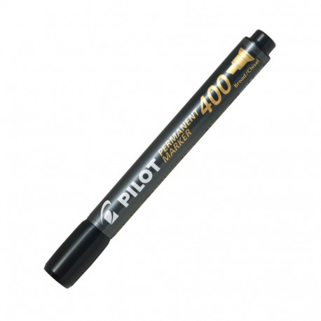 PERMANENT MARKER 400 - FINE CHISEL TIP - BLACK