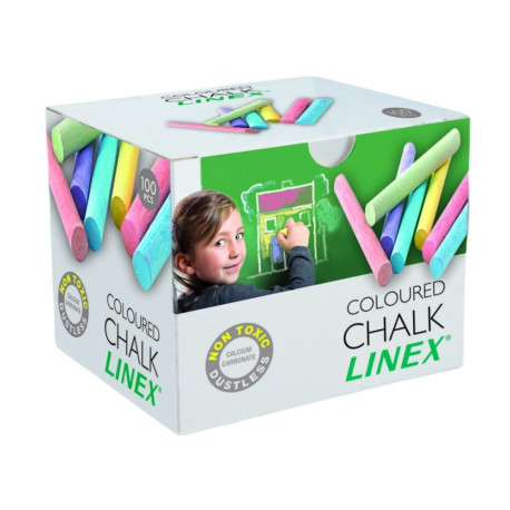 Мел для досок LINEX 100шт в упаковке