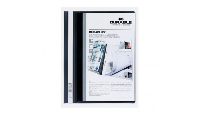 Kiirköitja A4 DURABLE Duraplus esikaane taskuga must